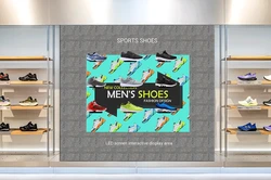 Indoor interactive magnetic LED display: reshaping shopping experience and data analysis
