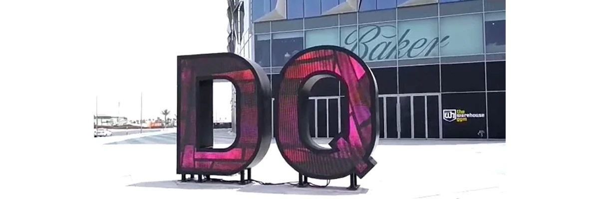 LED letter screen