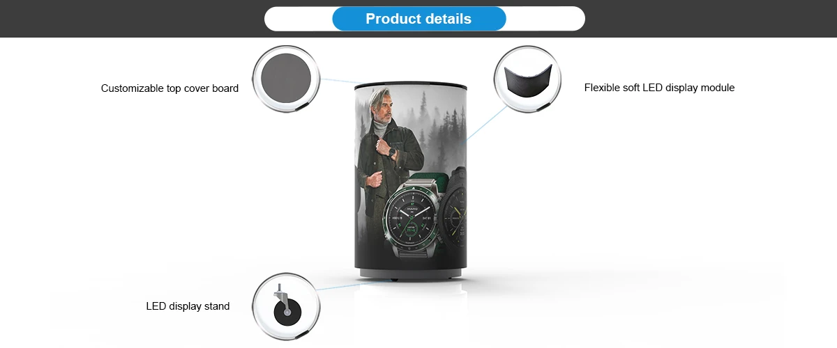 LED cylindrical screen 05