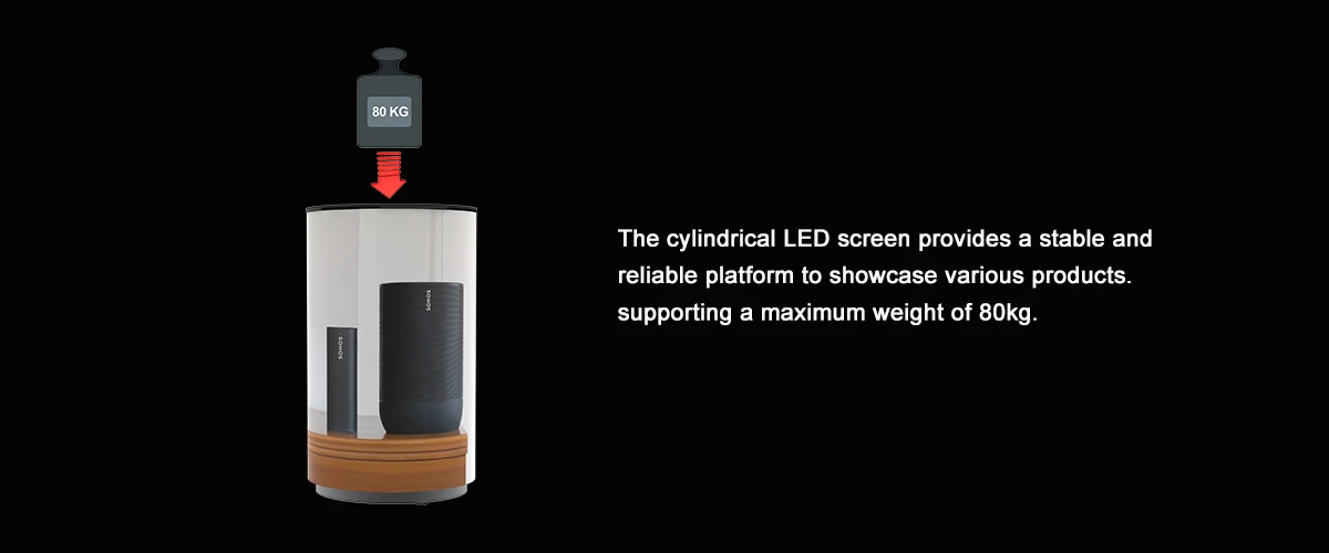 LED cylindrical screen 06