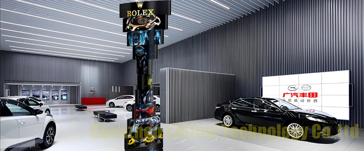 LED rotating tower