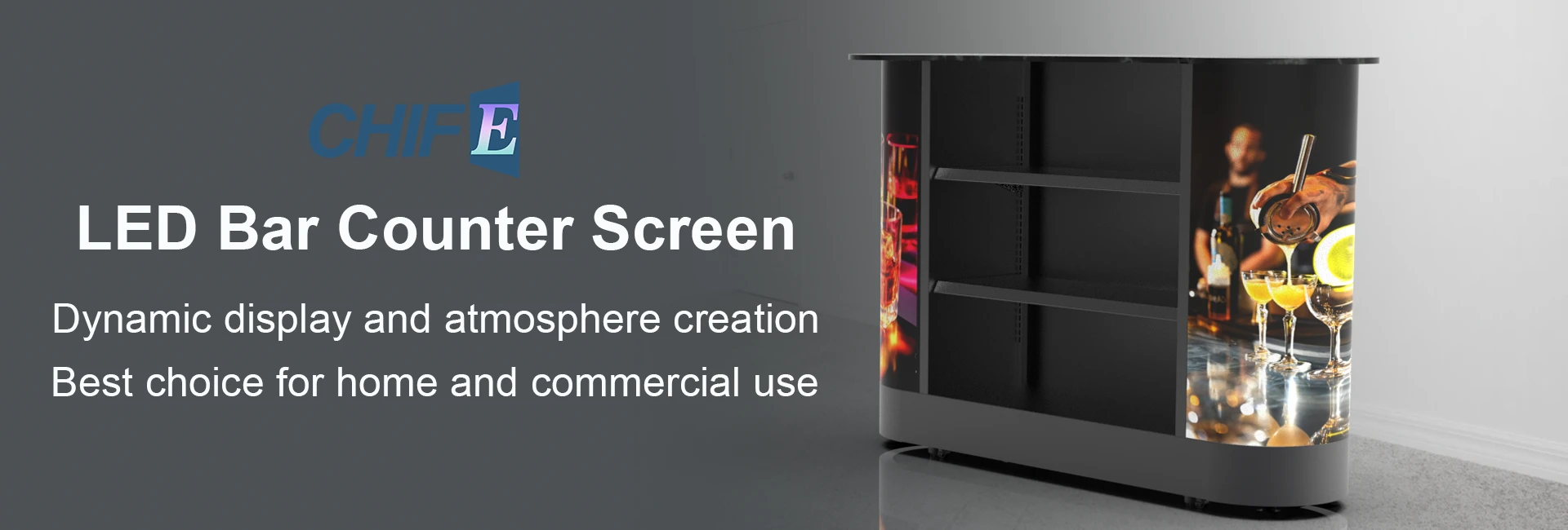 LED bar counter screen