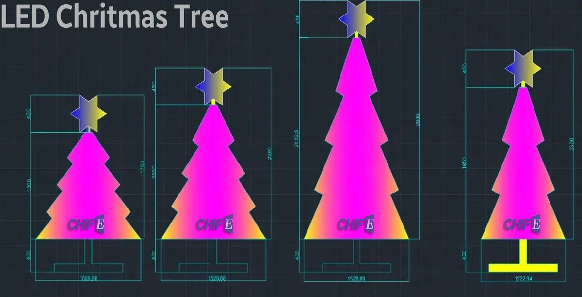 Lighting christmas tree