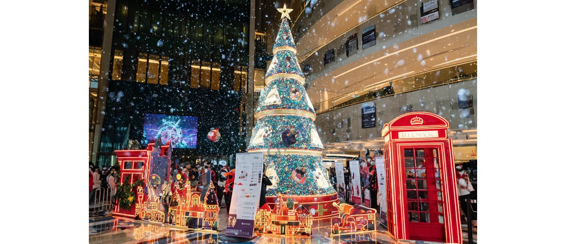 christmas LED video wall