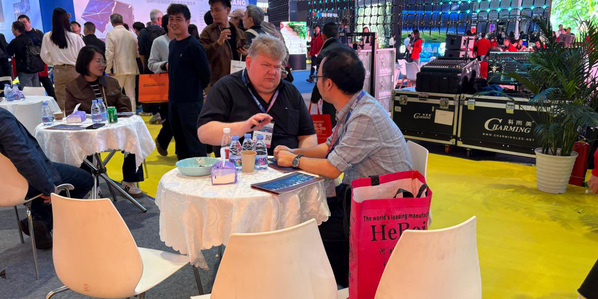 Talk with customer at ISLE