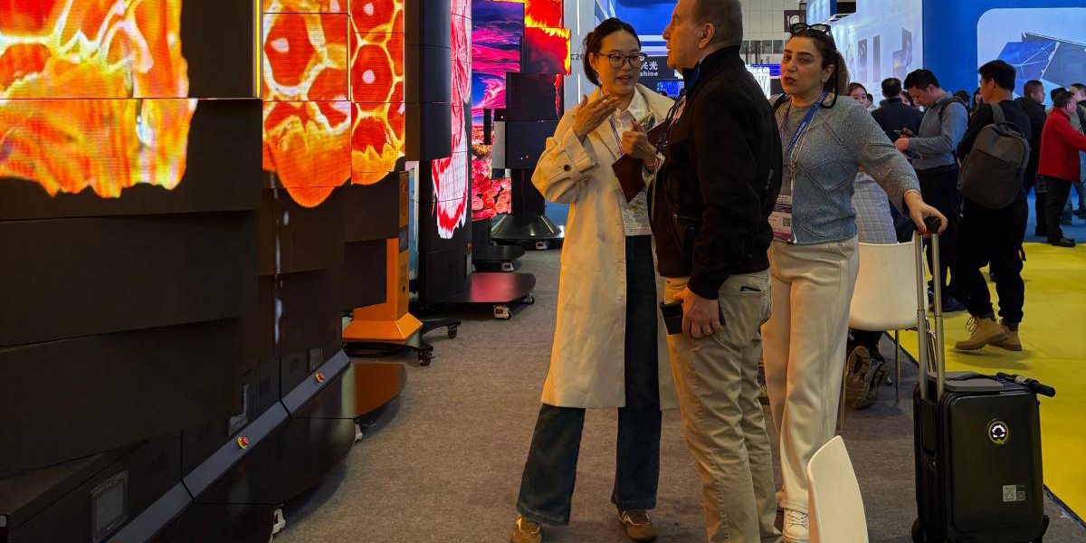 Talk with clients at ISLE