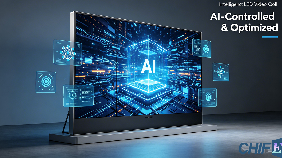 LED display with AI technology