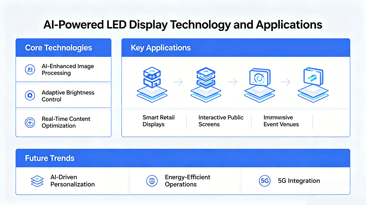 AI power LED display