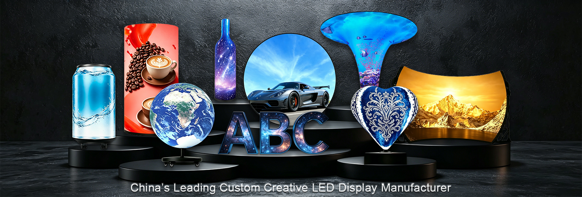 Irregular LED Display, Custom-shaped LED Screen, Creative LED Display, Special-shaped LED Screen