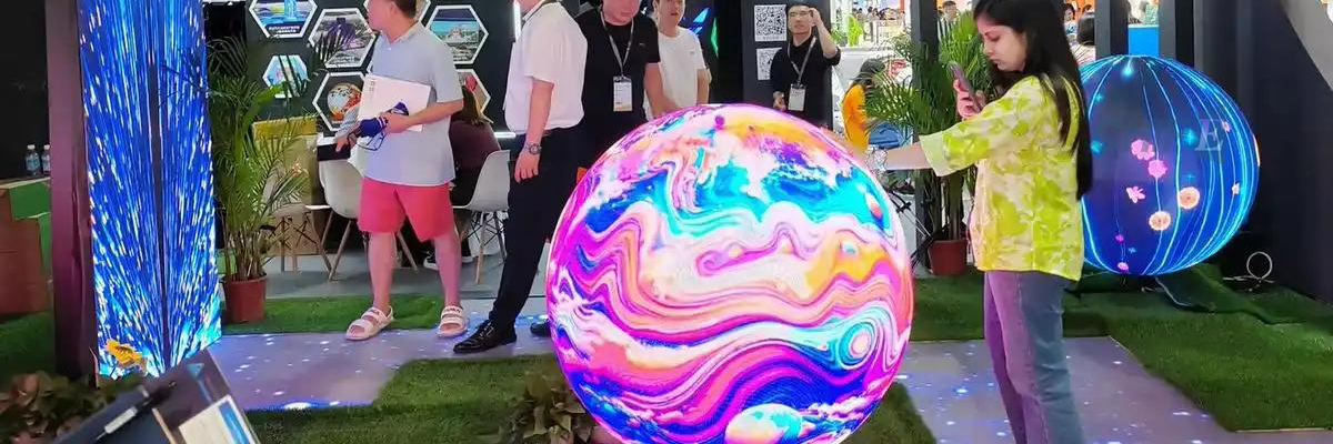 P2.0 indoor LED sphere at exhibition P2.0 indoor LED sphere at exhibition