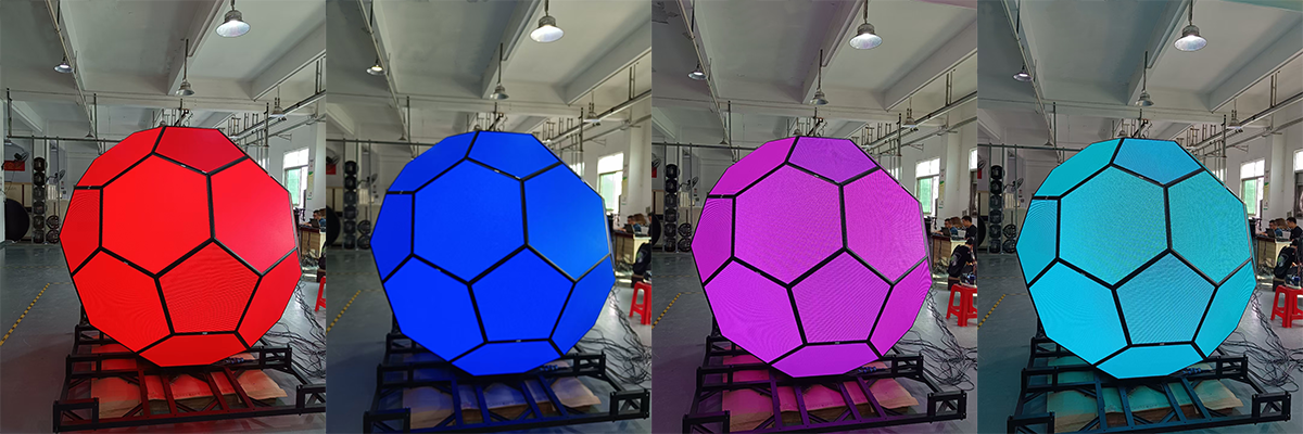 Football-shaped LED display-06 Football-shaped LED display-06