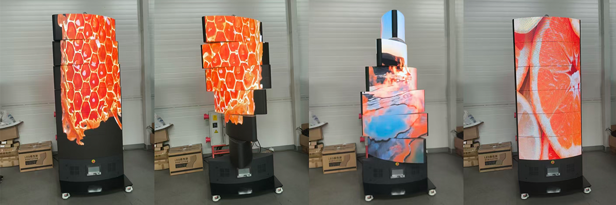 Six layer double sided mechanical rotating display screen aging Six-layer-double-sided-mechanical-rotating-display-screen-aging
