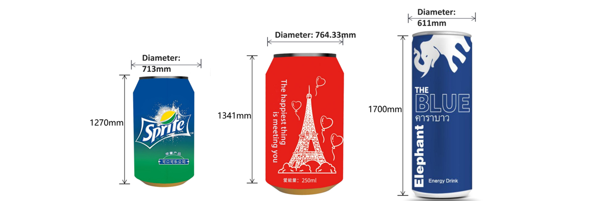 custom can shape led screen size