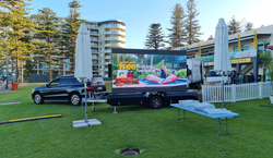 Mobile Outdoor LED Trailer Billboard System for Mexico Project