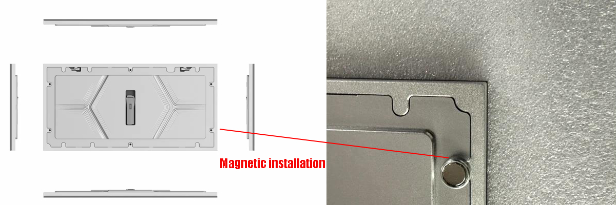 magnetic front service led module