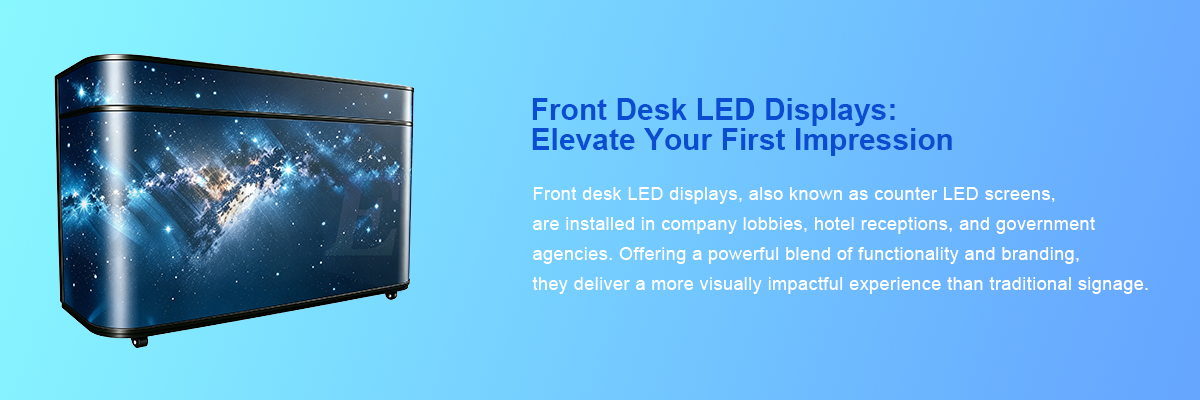 Reception desk LED display-02