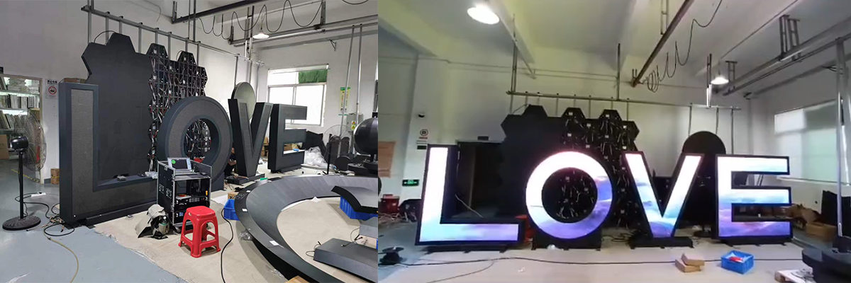 LED logo display for mall -05