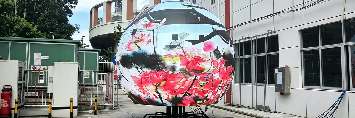 Outdoor 360° Spherical LED Display – All-Weather IP66-05 Outdoor 360° Spherical LED Display – All-Weather IP66-05